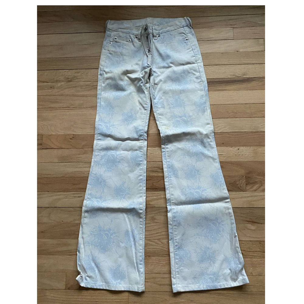 Vintage Rare Diesel Industry Denim Division Patterned Boot Cut Jeans